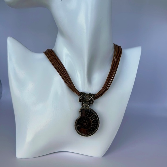 Ammonite Fossil Necklace - Picture 1 of 4